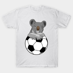 Koala at Soccer Sports T-Shirt